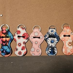 Keychain chapstick/lighter/lipstick holder